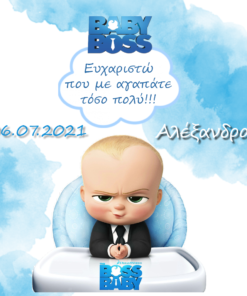 Τετράγωνη Αφίσα σε μουσαμά – Θέμα Baby Boss