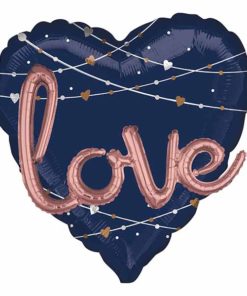 Μπαλόνι Αγάπης Καρδιά 3D Navy ‘Love’