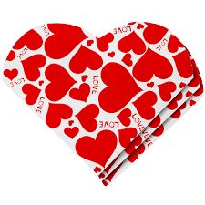 Χαρτοπετσέτες Κόκκινες Καρδιές – 20 τμχ.
