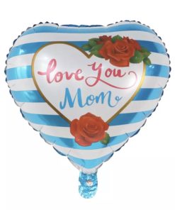 Μπαλόνι Καρδιά Love You Mom Navy