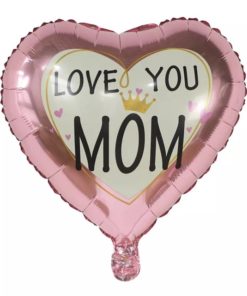 Μπαλόνι Foil Σε Σχήμα Καρδιά – LOVE YOU MOM