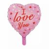 Μπαλόνι Foil Σε Σχήμα Καρδιά –  I love You Ροζ