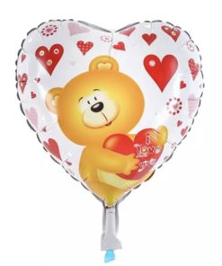 Μπαλόνι Foil Σε Σχήμα Καρδιά –  I love You teddy bear