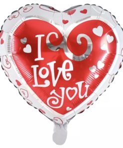 Μπαλόνι Foil Σε Σχήμα Καρδιά – Λευκό I love You