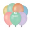 5″ Macaron Διάφορα Χρώματα Λάτεξ Μπαλόνια – Σετ 10 Τεμαχίων