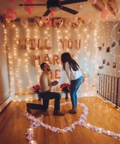 Μπαλόνια Φράση Χρυσά 42cm – Will You Marry Me