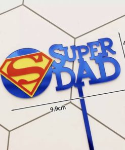 Διακοσμητικό Τούρτας SUPER DAD blue