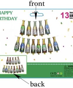 Μπαλόνια Happy Birthday – Μπουκάλια