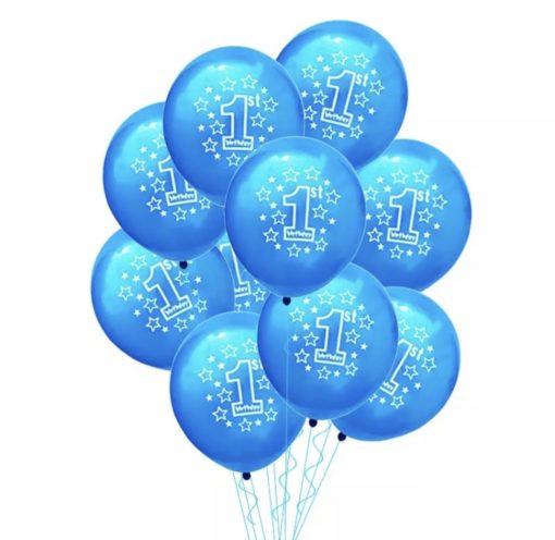 Μπαλόνι Λάτεξ Μπλε -1st Birthday