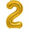 16″ Μπαλόνι Χρυσό Αριθμός 1