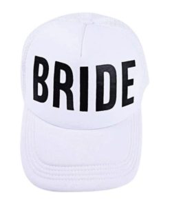 Bride Λευκό Καπέλο Με Μαύρα Γράμματα