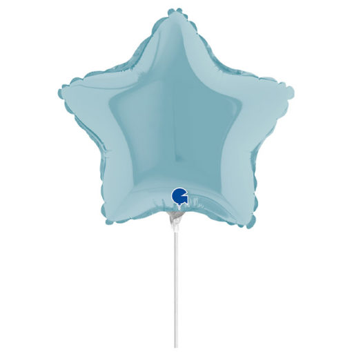 10″ Mini Shape Μπαλόνι Αστέρι Πάστελ Γαλάζιο