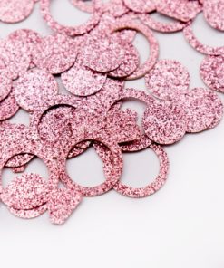 Ροζ Χρυσό Κομφετί Με Glitter – Μονόπετρο