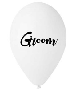 13″ Μπαλόνι Τυπωμένο Λευκό Groom