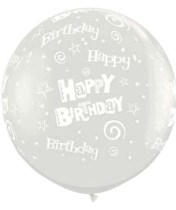 36” Μπαλόνι Διάφανο Τυπωμένο “Happy Birthday”