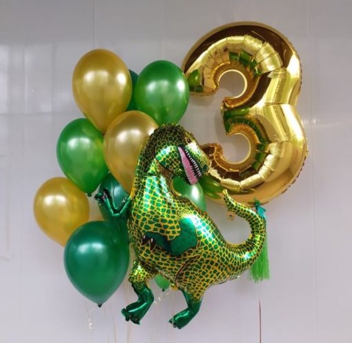 Μπαλόνι Foil Πράσινος Τυρανόσαυρος