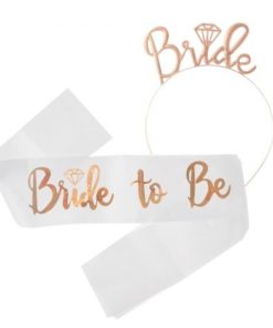 Σετ Κορδέλα και Στέκα Bride to Be (2 τεμ)