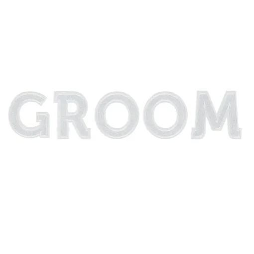 Σιδερότυπο Groom Λευκό