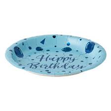 Πιάτα Χάρτινα Μπλε Μπαλόνια Happy Birthday – 6 τμχ.