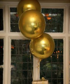 16″ Μπαλόνι Χρυσό Τρισδιάστατη Σφαίρα ORBZ
