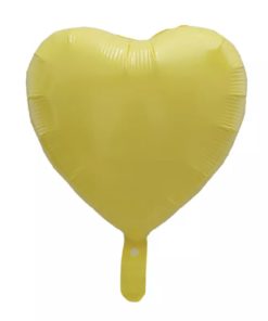 Μπαλόνι Καρδιά Foil – Pastel Κίτρινο