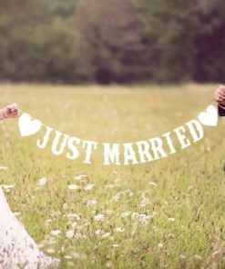 Banner Just Married – Λευκό
