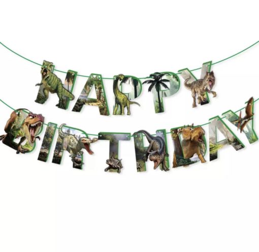 Banner Happy Birthday – Δεινόσαυροι