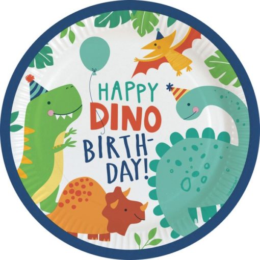 Πιάτα Πάρτι Δεινόσαυρος Dino (8 τεμ)
