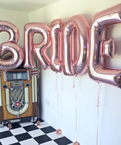 BRIDE Ροζ Χρυσό μπαλόνια με ήλιο – 70cm