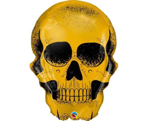 Μπαλόνι Foil Halloween Golden Skull / 62 εκ – Νεκροκεφαλή