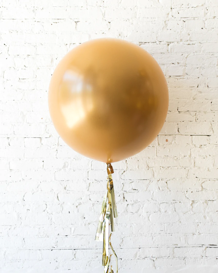 Χρυσό Μεταλλικό Μπαλόνι Τεράστιο 90 cm