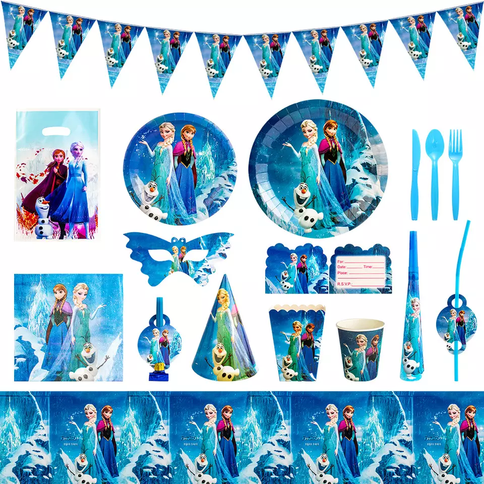 Ολοκληρωμένο Πάρτι – Frozen Σετ 145τμχ