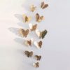 Διακοσμητικό Τούρτας Χρυσό – Πεταλούδες 12τμχ