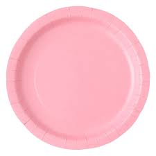 Πιάτα Χάρτινα Γλυκού Ροζ – 10 τμχ.
