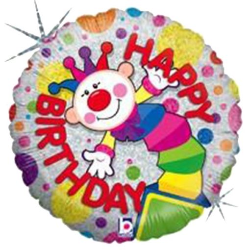 18″ Μπαλόνι Κλόουν Happy Birthday