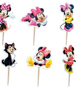 Διακοσμητικά για κεράσματα πάρτυ Minnie Mouse