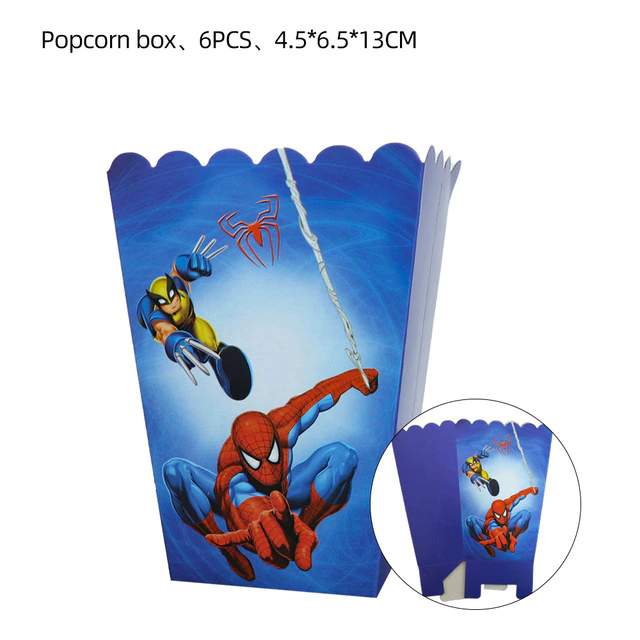 Κουτί Ποπκορν Spiderman (6 τμχ)