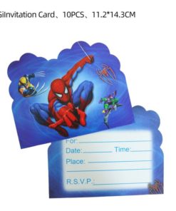 Προσκλήσεις Πάρτι Spiderman (10τμχ)