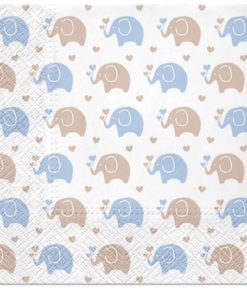 Χαρτοπετσέτες Baby Elephant Γαλάζιο (20 τεμ)