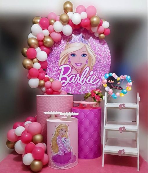 Τετράγωνη Αφίσα σε μουσαμά – Θέμα Barbie
