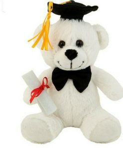 Αρκουδάκι Αποφοίτησης Λευκό