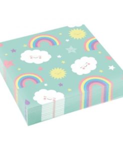 Χαρτοπετσέτες 33 εκ Rainbow & Cloud /20 τεμ