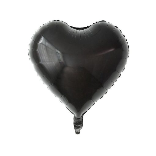Μπαλόνι Foil Σε Σχήμα Καρδιά – Μαύρο