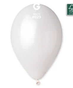 Μπαλόνι Latex – Μεταλλικό Λευκό