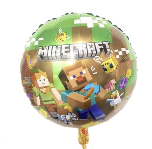 Μπαλόνι Foil Στρογγυλό Minecraft – Πράσινο