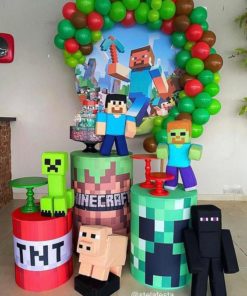 Τετράγωνη Αφίσα σε μουσαμά – Θέμα Minecraft
