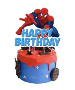 Διακοσμητικό Τούρτας Spiderman – Happy Birthday