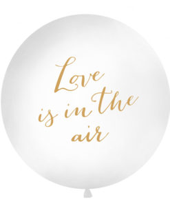 Μπαλόνι Άσπρο “Love is in the Air” 1 μέτρο