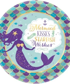 Πιάτα πάρτυ Mermaid Wishes