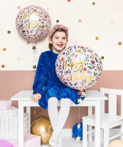 18″ Μπαλόνι Happy Birthday Φλοράλ